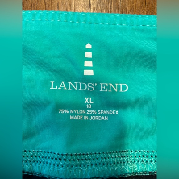 Lands' End Teal and Black Skort- size 18 - Picture 3 of 4